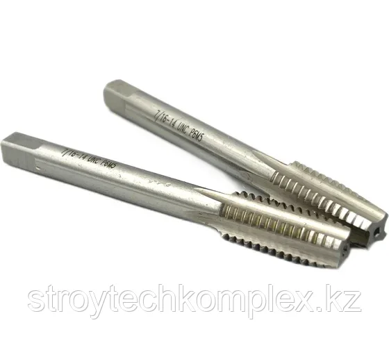 Метчик дюймовый UNC 7/16" 14 нитей Р6М5 комплект из 2-х штук 035371