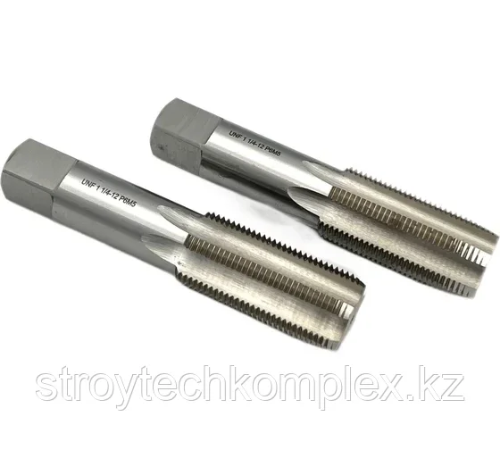 Метчик дюймовый UNF 1 1/4" 12 нитей Р6М5 комплект из 2-х штук 035397