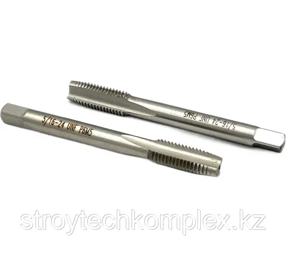 Метчик дюймовый UNF 5/16" 24 нитей Р6М5 комплект из 2-х штук 035388