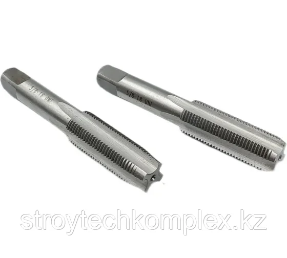 Метчик дюймовый UNF 5/8" 18 нитей 9ХС комплект из 2-х штук 042037