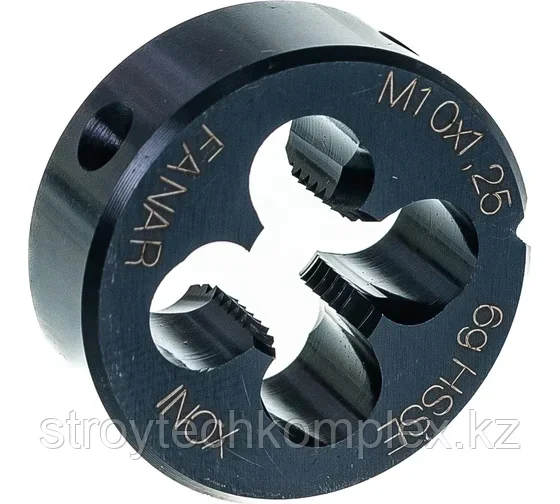 Плашка круглая для труднообр. сталей М 10х1,25 6g HSSE INOX DIN 22568/N2-188001-0104/ 037882, фото 1