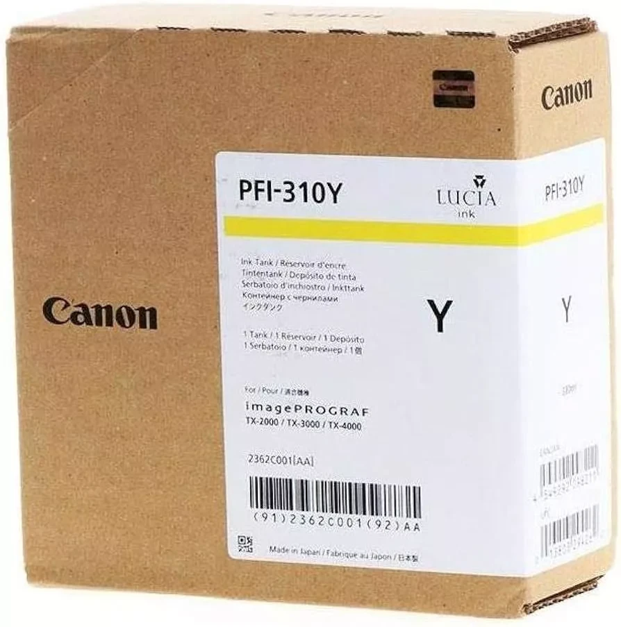 Струйный картридж Canon PFI-310Y 2362C001AA