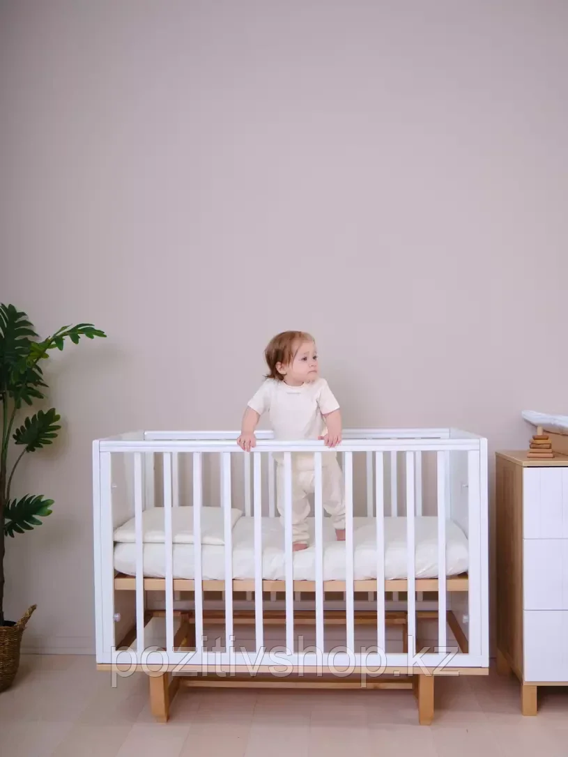 Детская кроватка Rant Bamboo маятник Cloud white, фото 1