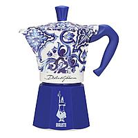 Гейзерная кофеварка Bialetti Moka Express 5346 Dolce&Gabbana Blu Mediterraneo