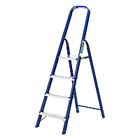 Стремянка 4 ступени, стальная, односторонняя, повышенная прочность Россия, Сибртех