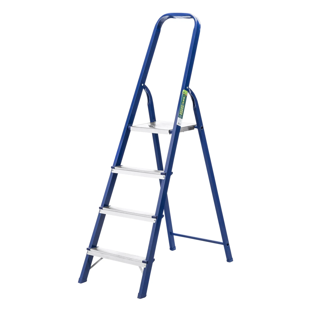 Стремянка 4 ступени, стальная, односторонняя, повышенная прочность Россия, Сибртех - фото 1 - id-p97600901