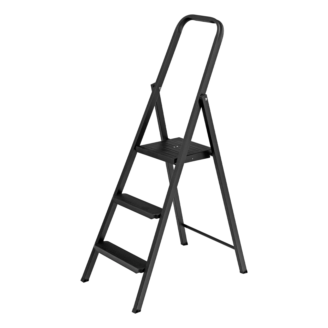 Стремянка стальная 3 ступени, широкие ступени, компактная, Россия Сибртех - фото 1 - id-p98273405