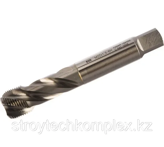 Метчик машинный М 22 х 1,5 HSSE 6H R40 DIN 374-C 800 с винт. канав./D2-511101-0225/ 037101