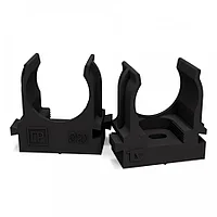 Промрукав PR13.0132 Крепеж-клипса для труб для прямого монтажа черная в п/э d20 мм (100шт/900шт уп/кор)