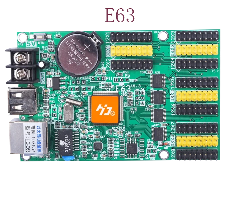 Контроллер RJ-45+USB; HD-E63 1024*128, 3072*32