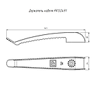 Промрукав PR13.0491 Держатель кабеля односторонний для прямого монтажа в гофроящике черный 200 шт/кор, фото 2