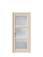Межкомнатные двери D 6 (стекло2) Дверь высотой от 1,8 m до 2,3 m Ширина от 0,4 до 0,95