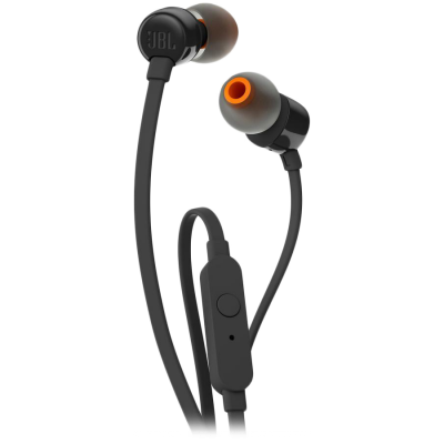 JBL T110BLK Наушники проводные Tune 110 - Wired In-Ear Headset - Black