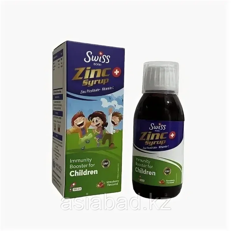Swiss Bork Zinc Syrop ( Сироп Цинк со вкусом клубники ) 150 мг, фото 1