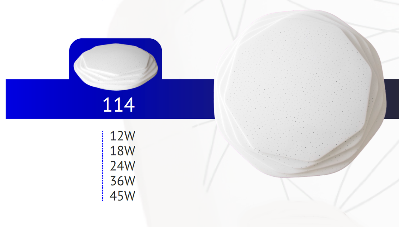 Потолочный плафон/светильник НП 114 24W, фото 1