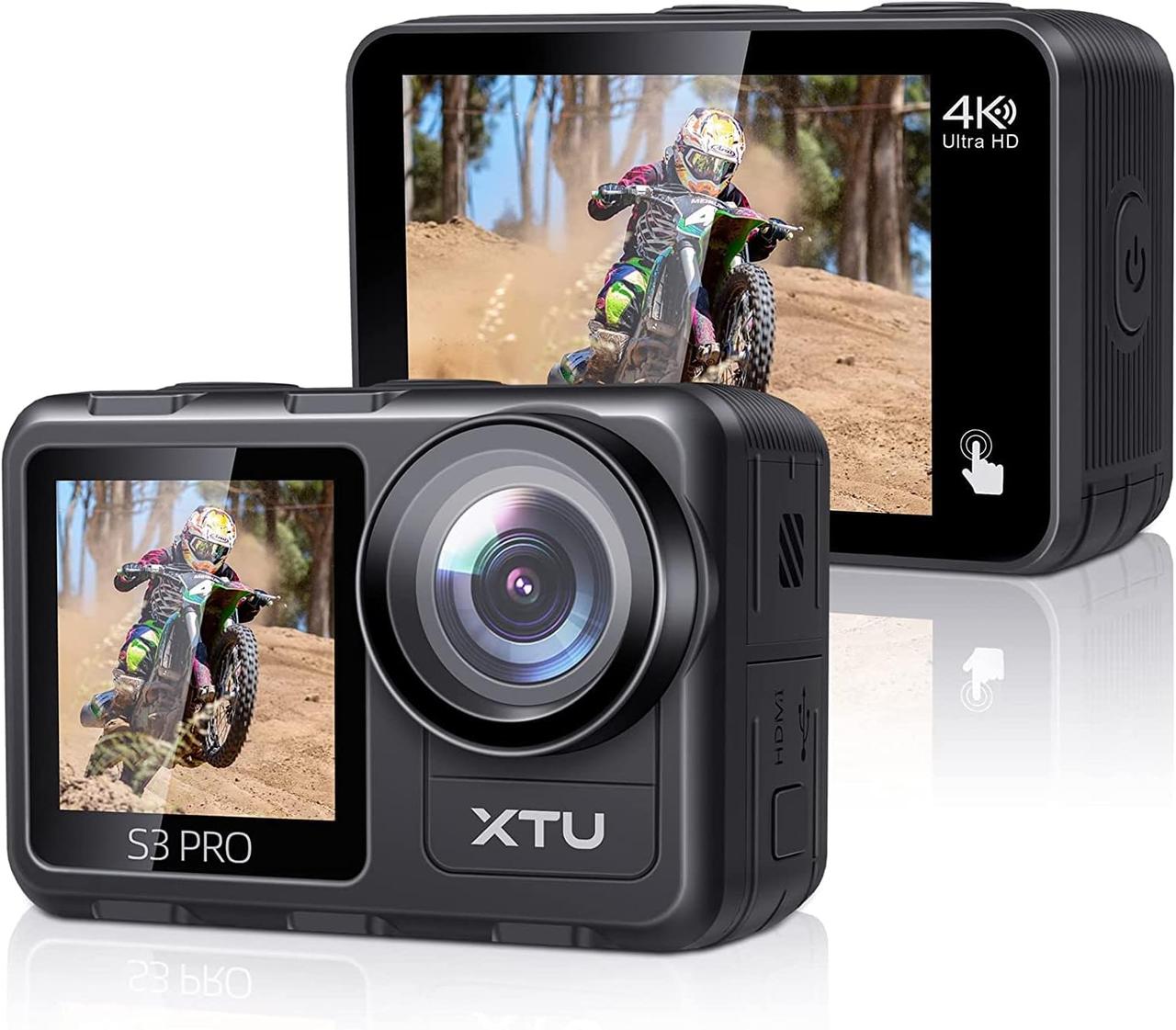 Водонепроницаемая XTU S3 Pro Action Camera 4K30FPS 20MP, фото 1