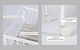 Детская приставная кровать Capri белый, фото 6