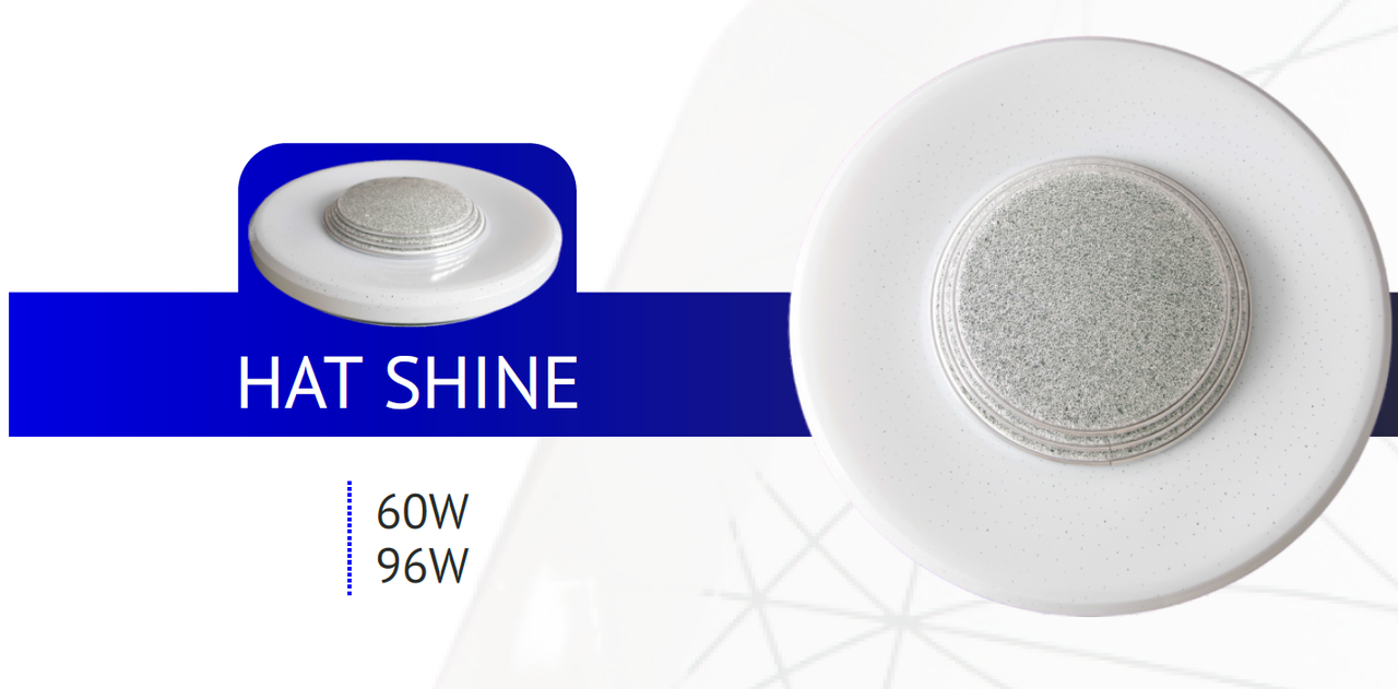 Потолочный плафон/светильник НП Hat Shine 96W PROSVET, фото 1