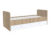 Кроватка - трансформер Фея 1100 вяз-белый, фото 3