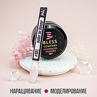 Builder gel "Bless" с шиммером 15 мл, №1. Скульптурирующий гель. Гель для наращивания., фото 4
