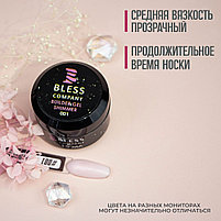 Builder gel "Bless" с шиммером 15 мл, №1. Скульптурирующий гель. Гель для наращивания., фото 6