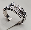 Золотой набор с бриллиантами (кольцо 17.5-18.5р M 0.6Сt VS1/G EX, серьги 1.2Ct,VS1/H EX браслет 3,08Ct VS1/H EX,размер M(18-18.5), фото 5