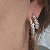 Золотой набор с бриллиантами (кольцо 17.5-18.5р M 0.6Сt VS1/G EX, серьги 1.2Ct,VS1/H EX браслет 3,08Ct VS1/H EX,размер M(18-18.5), фото 8