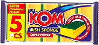 Губка KOM поролон 5 шт.