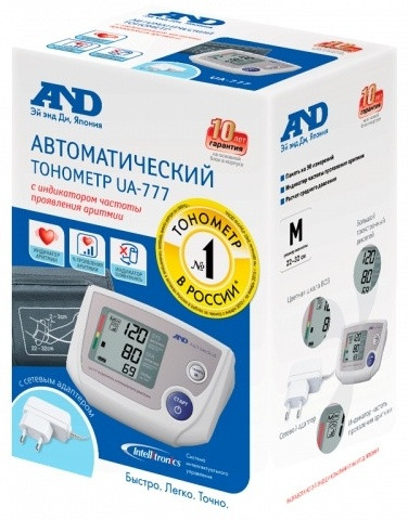 Тонометр AND UA-777 автоматический на плечо