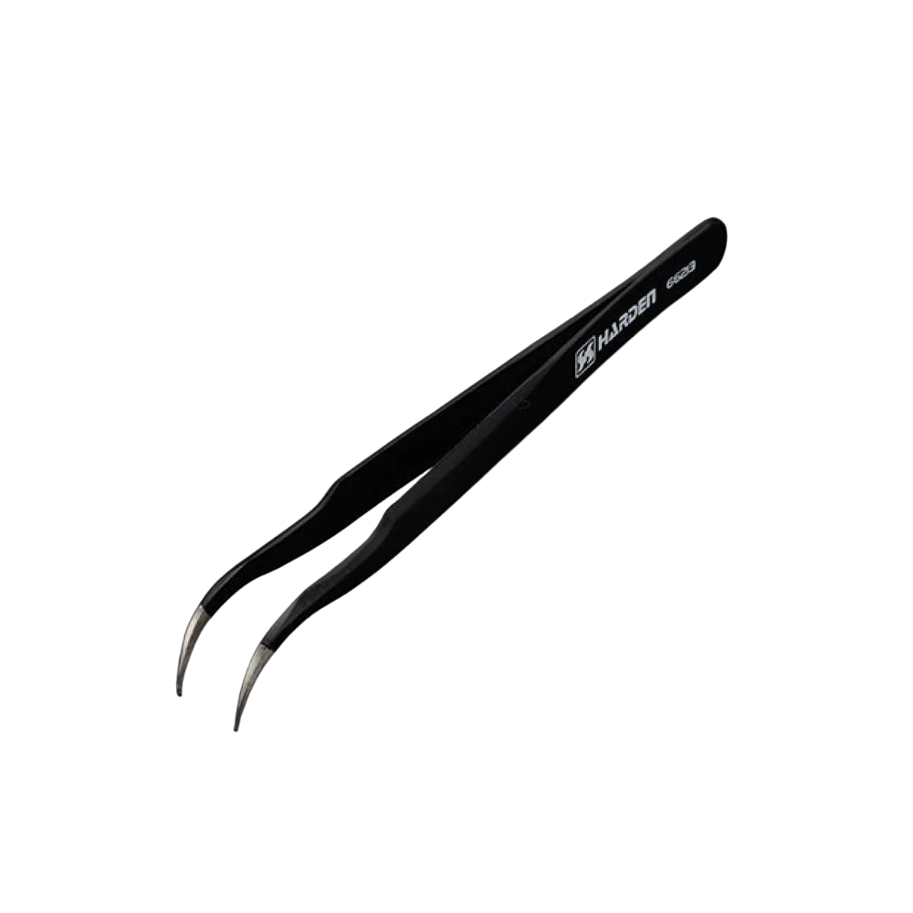 Пинцет профессиональный изогнутый Harden 120мм, 660213
