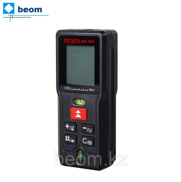 Лазерный дальномер ДЛ-40 Ресанта ( Измерение: 0.05 – 40 м | Точность измерения, мм ±2 | питание от 2×ААА 1.5V ), фото 1