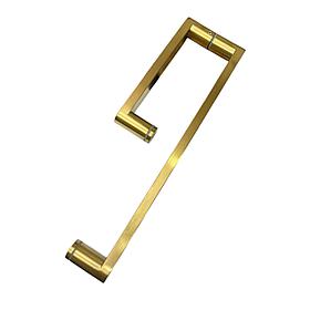 Ручка полотенцедержатель DG-4 400х200х30х15 | FGD-326 SUS304/GB | Матовое золото