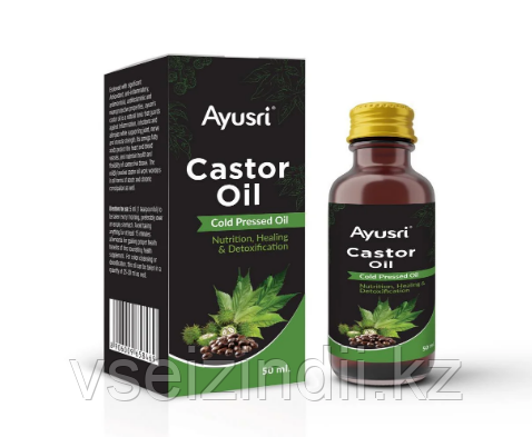 Касторовое масло холодного отжима 50 мл, Castor Oil AYUSRI