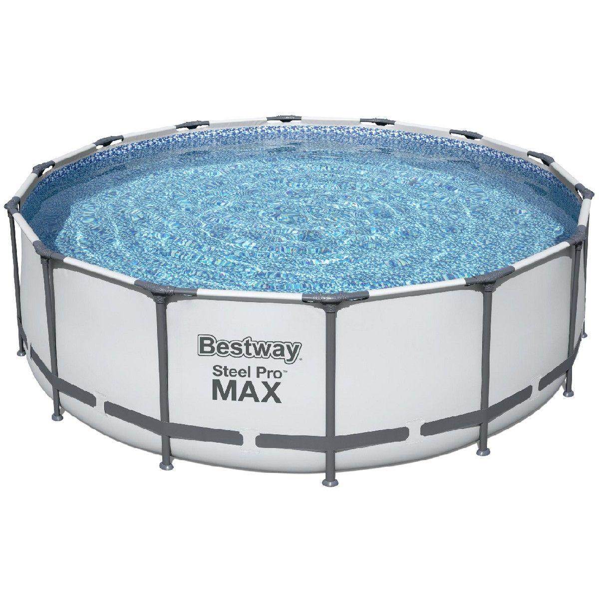 Бассейн каркасный Bestway Steel Pro MAX (5612Z) 4.88m x  1.22m Round Pool Set