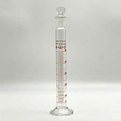 Цилиндр 2-50-2, с пришлифованной пробкой, на стеклянном основании