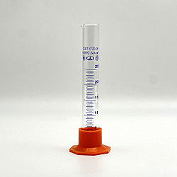 Цилиндр 3-25-2, с делением, на пластмассовом основании