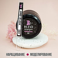 Builder gel "Bless" 30 мл, №1. Скульптурирующий гель. Прозрачный гель для наращивания., фото 6