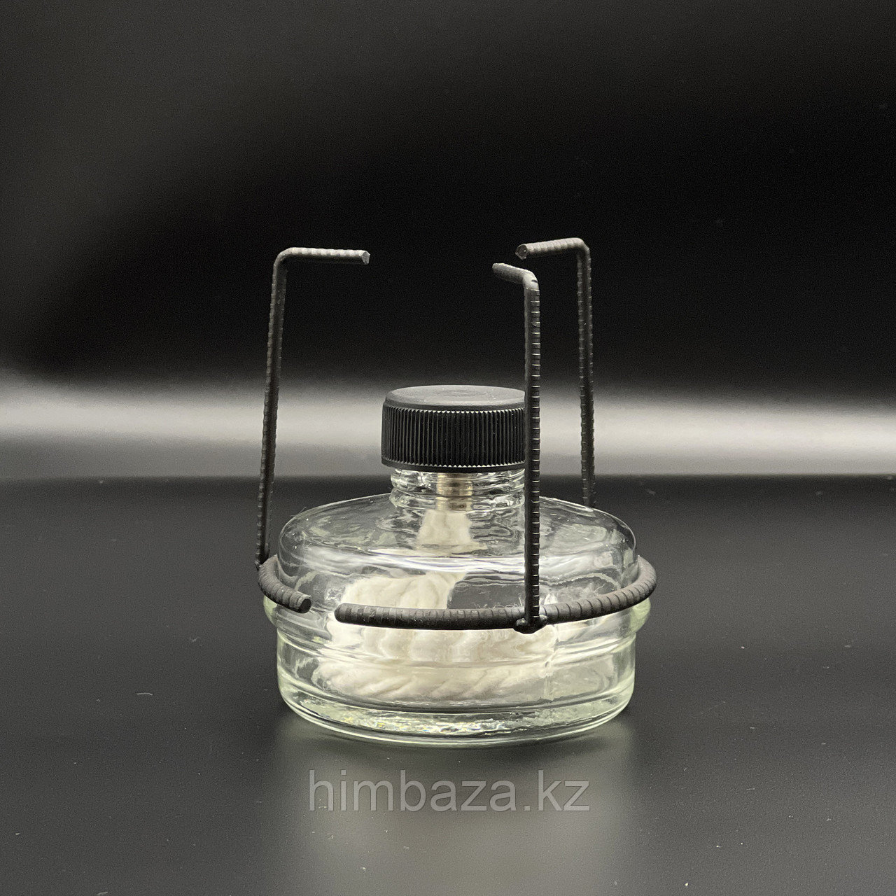 Спиртовка стеклянная СЛ-2 (на 100 мл с металл. оправой)