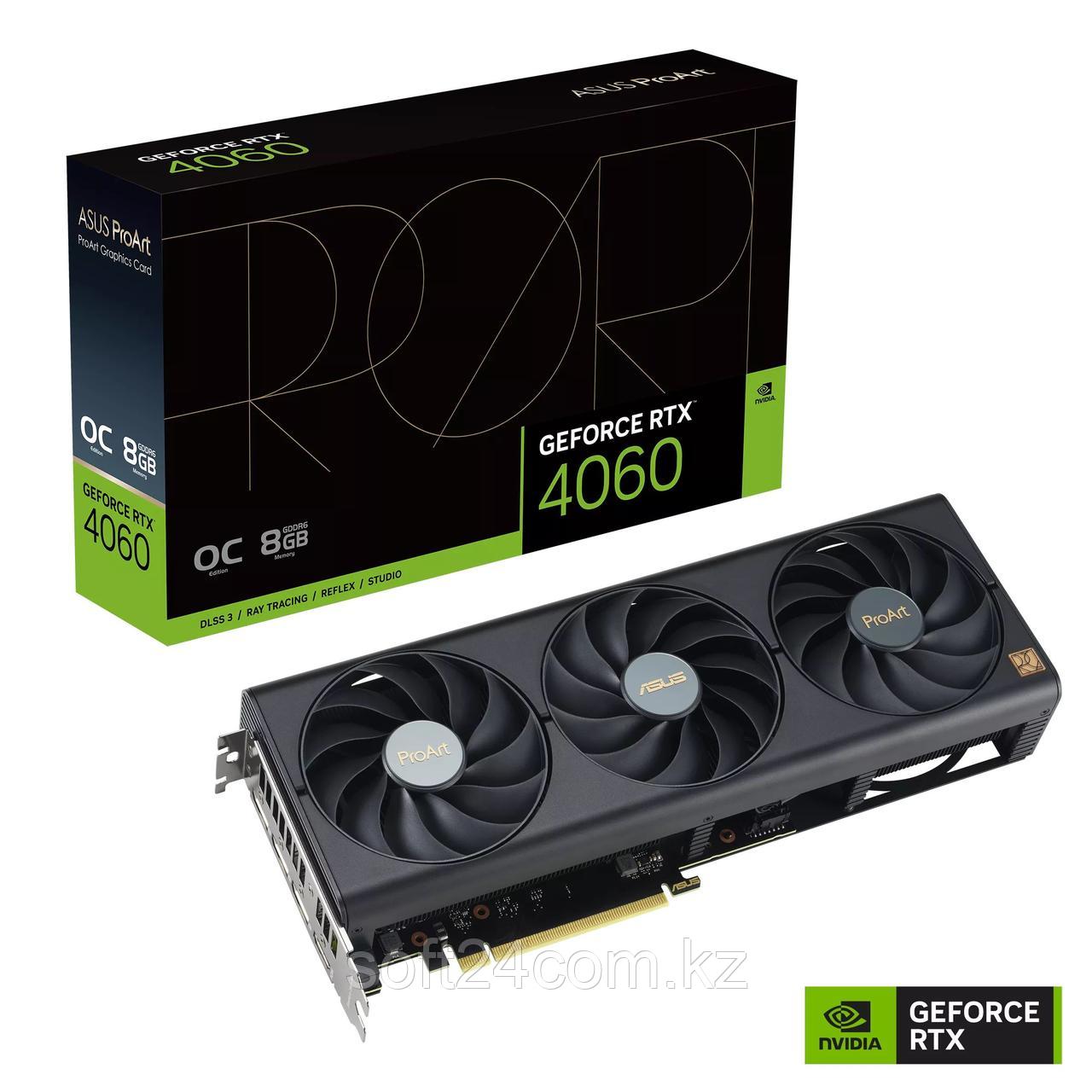 Видеокарта ASUS GeForce RTX4060 OC 8GB GDDR6 128-bit HDMI 3xDP PROART-RTX4060-O8G