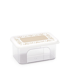 Банка для сыпучих продуктов "Эстетика" 0,8л (бежевый) М8734, фото 3