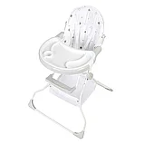 Стульчик для кормления Polini kids 252 Звездное сияние белый-серый, фото 5