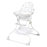 Стульчик для кормления Polini kids 252 Звездное сияние белый-серый, фото 7