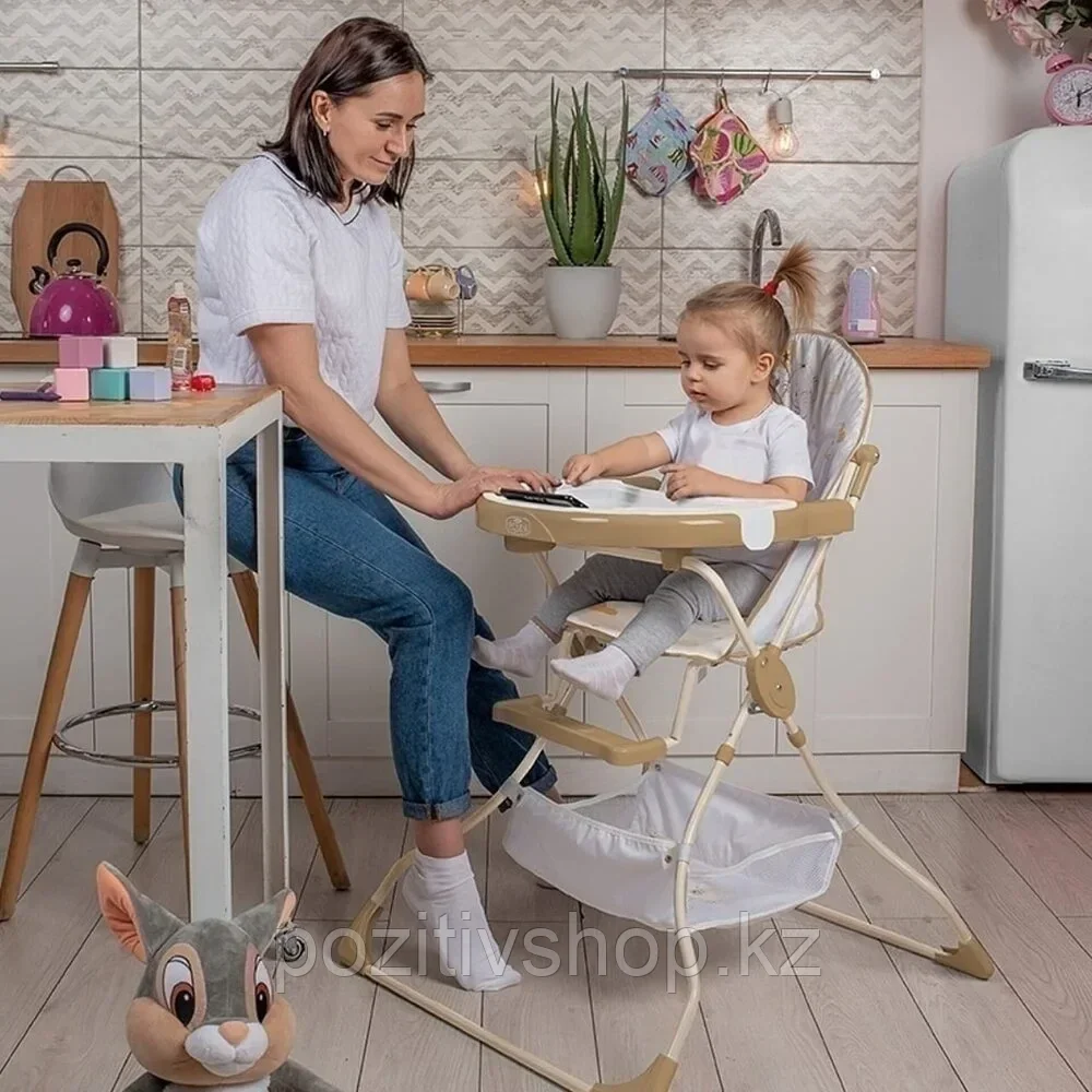 Стульчик для кормления Polini kids 252 Слоник макиато, фото 1
