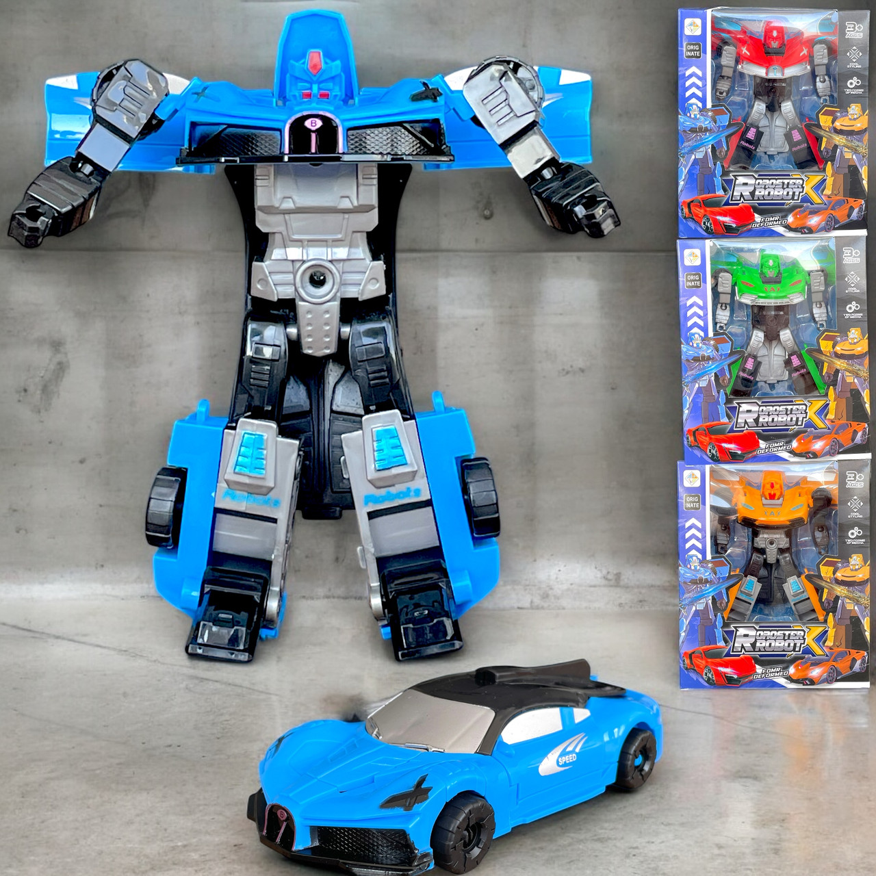 HY 3333 Трансформер машина Roroster Robot 21х18см