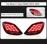 Задние фонари на Mercedes C-Class W205 2016-21 тюнинг дизайн S