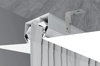 Однорядная гардина для натяжного потолка