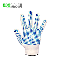 Перчатки х/б 4-х нитка 10 класс "Эконом" с ПВХ