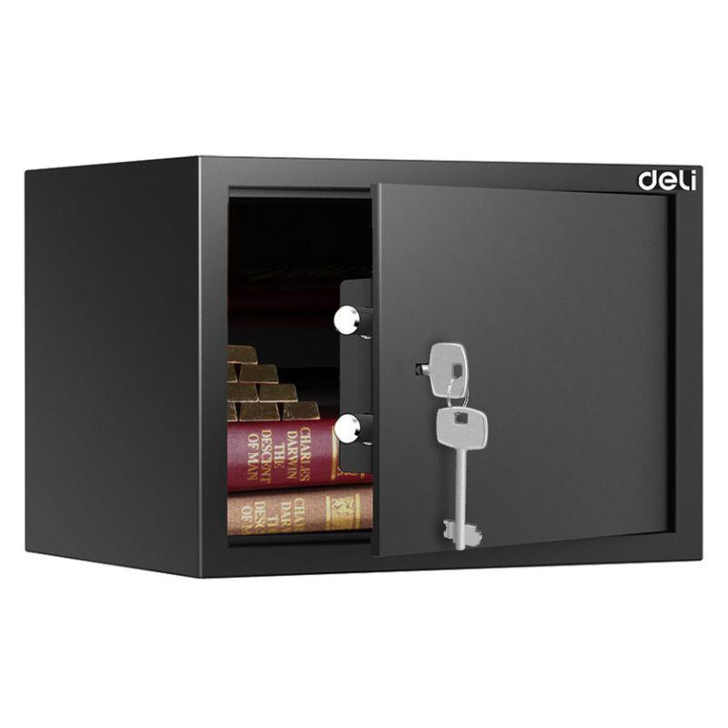 Сейф мебельный DELI "ET562" ключевой замок, 350х250х250 мм, 7,7 кг, черный, фото 1