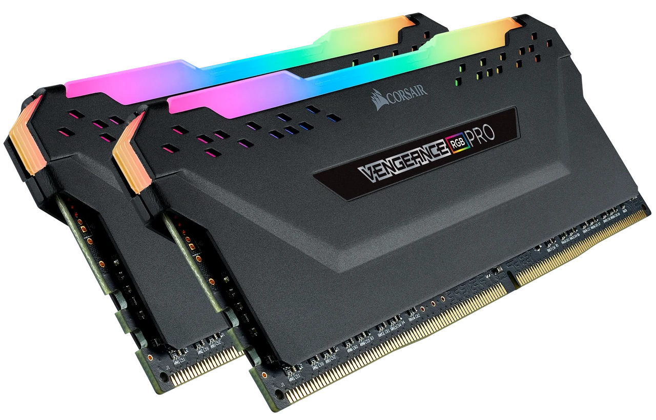 Комплект модулей памяти Corsair Vengeance RGB PRO DDR4 3200MHz 32GB (CMW32GX4M2E3200C16)