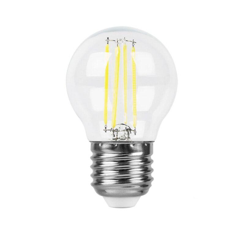 LED лампа G45 7W E14 6500K FL (филаментная) PROSVET